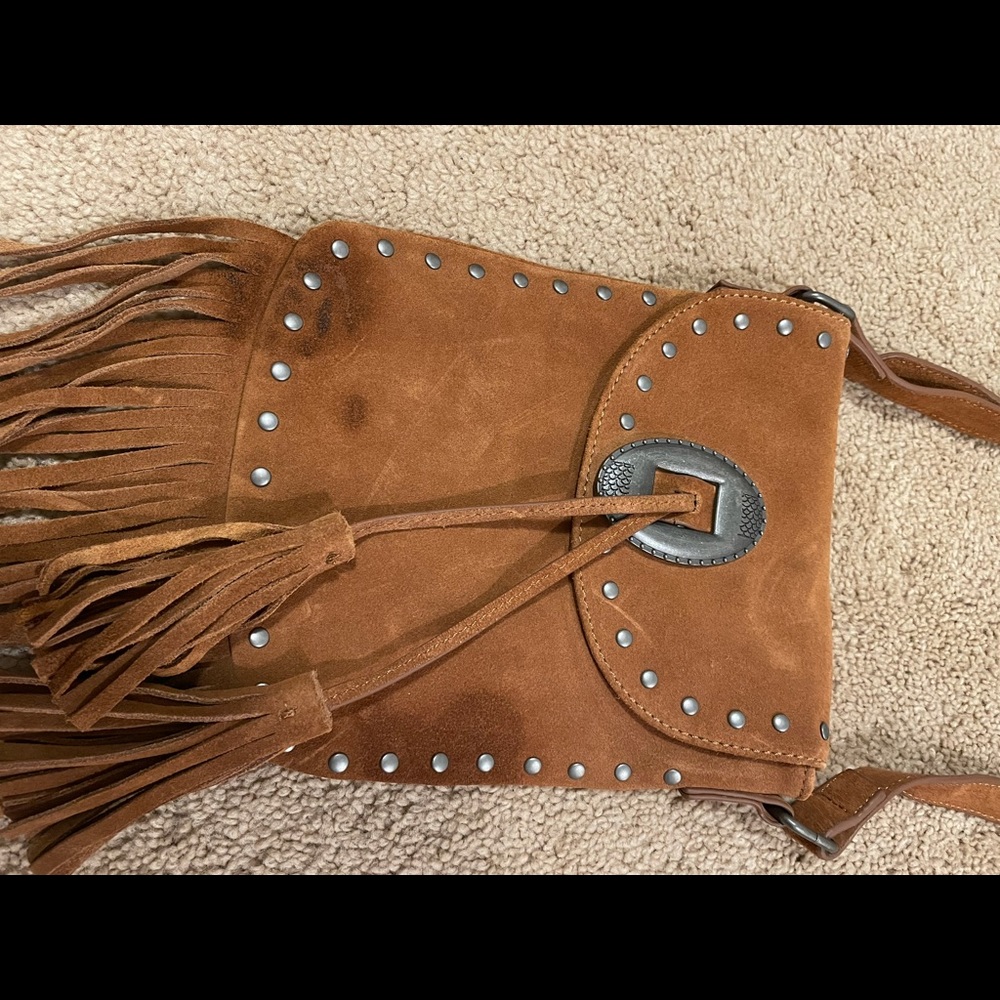 Fringe side purse